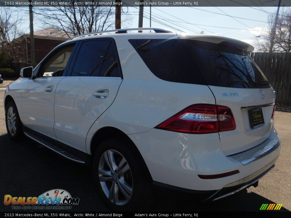 2013 Mercedes-Benz ML 350 4Matic Arctic White / Almond Beige Photo #3