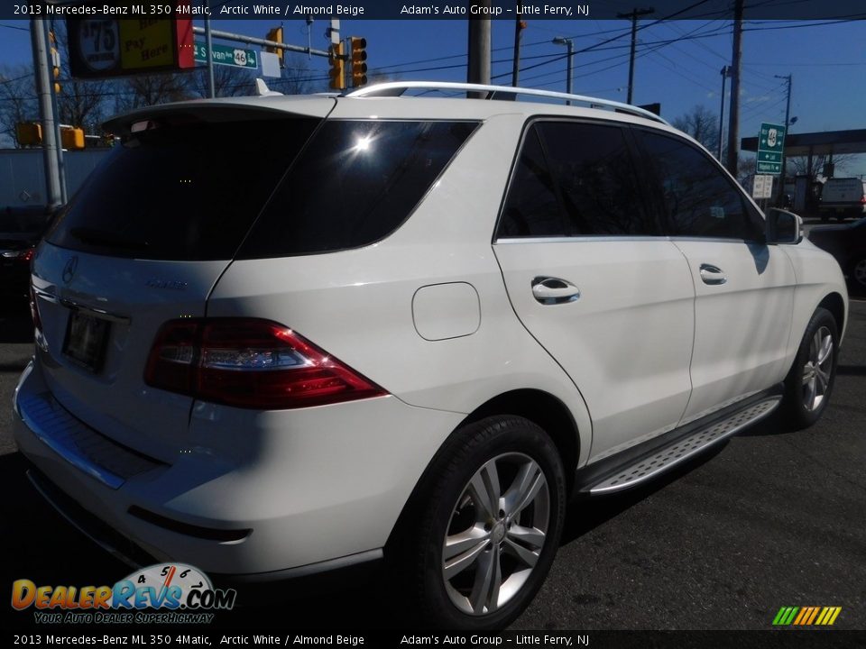2013 Mercedes-Benz ML 350 4Matic Arctic White / Almond Beige Photo #5