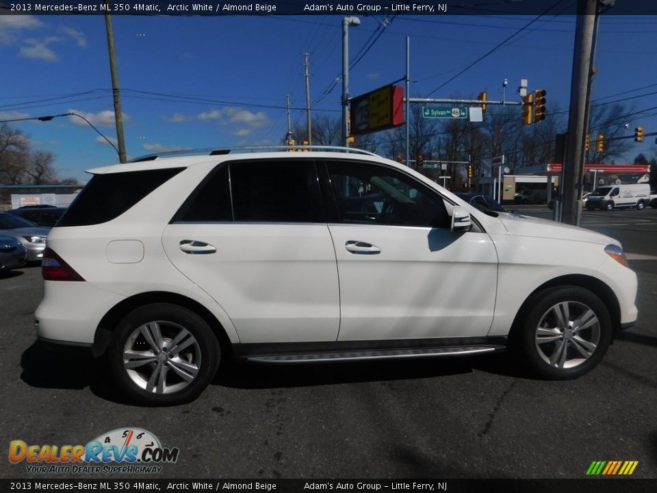 2013 Mercedes-Benz ML 350 4Matic Arctic White / Almond Beige Photo #6