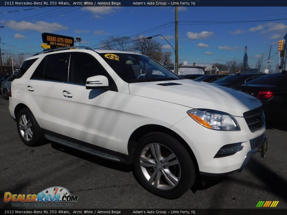 2013 Mercedes-Benz ML 350 4Matic Arctic White / Almond Beige Photo #7