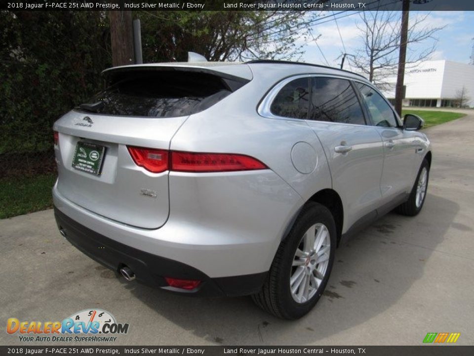2018 Jaguar F-PACE 25t AWD Prestige Indus Silver Metallic / Ebony Photo #7