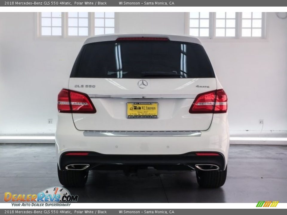 2018 Mercedes-Benz GLS 550 4Matic Polar White / Black Photo #4
