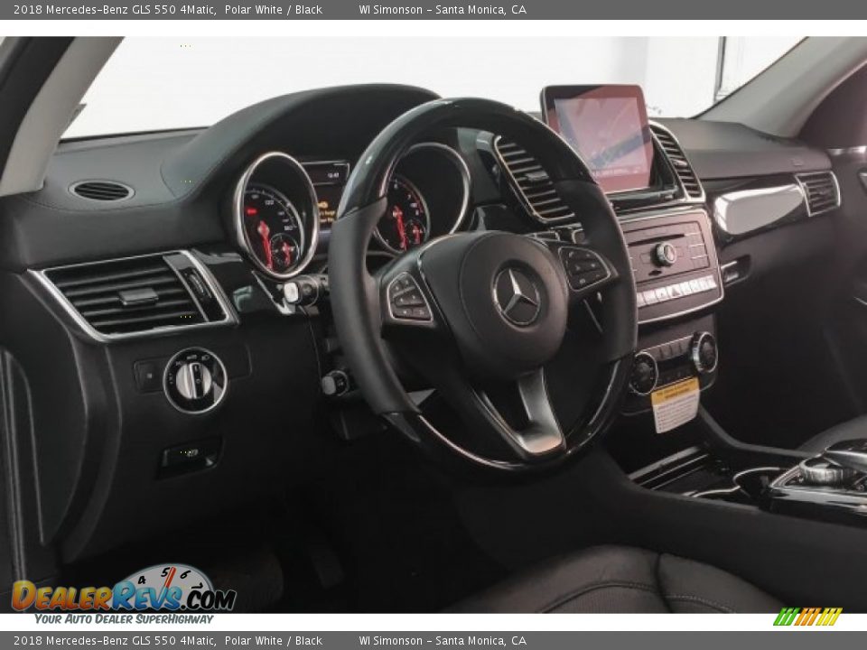 2018 Mercedes-Benz GLS 550 4Matic Polar White / Black Photo #5