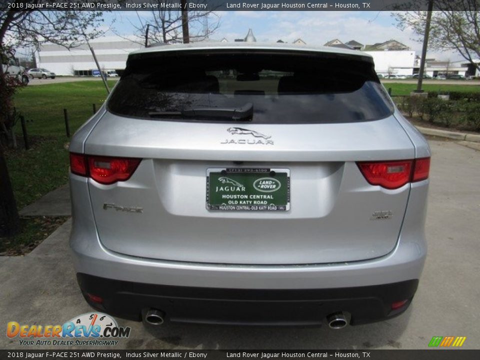 2018 Jaguar F-PACE 25t AWD Prestige Indus Silver Metallic / Ebony Photo #8