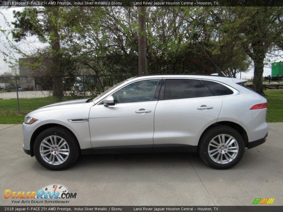2018 Jaguar F-PACE 25t AWD Prestige Indus Silver Metallic / Ebony Photo #11
