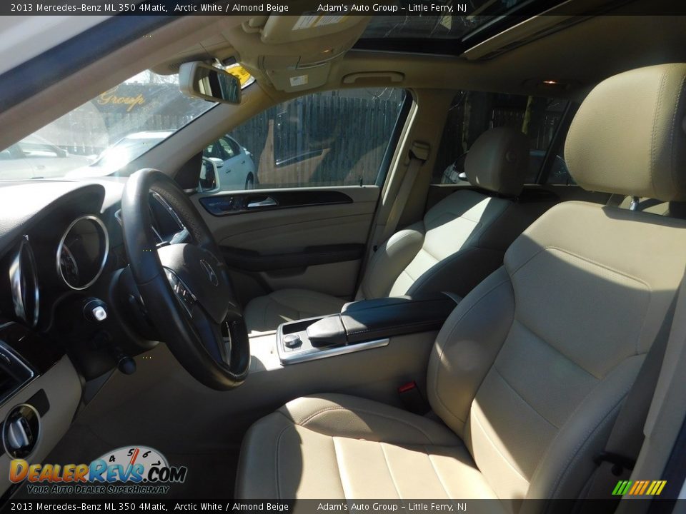 2013 Mercedes-Benz ML 350 4Matic Arctic White / Almond Beige Photo #14