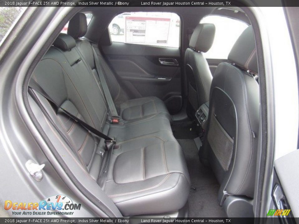 2018 Jaguar F-PACE 25t AWD Prestige Indus Silver Metallic / Ebony Photo #19