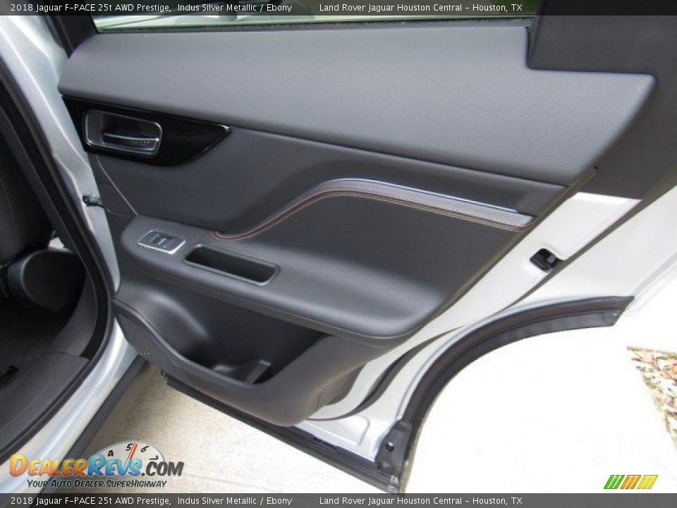 2018 Jaguar F-PACE 25t AWD Prestige Indus Silver Metallic / Ebony Photo #22