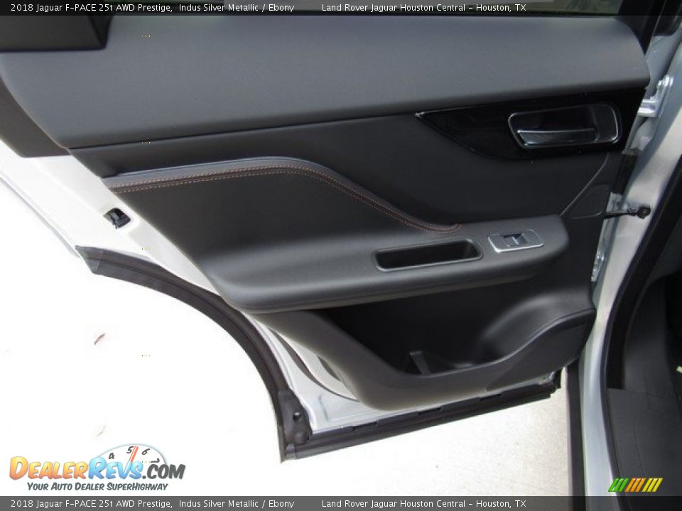 2018 Jaguar F-PACE 25t AWD Prestige Indus Silver Metallic / Ebony Photo #23