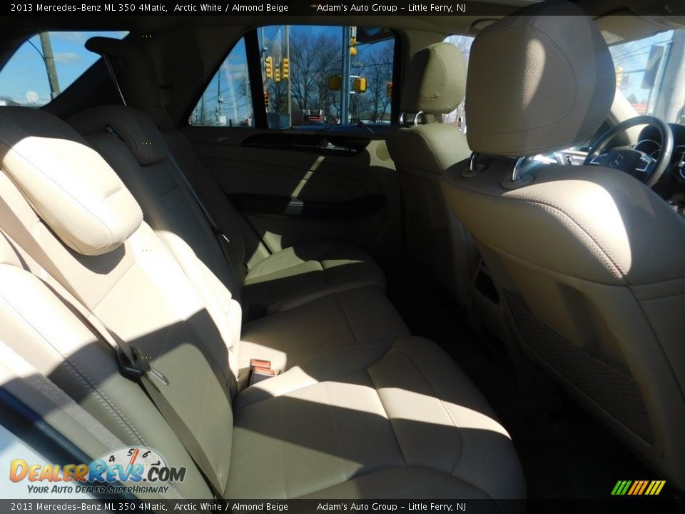 2013 Mercedes-Benz ML 350 4Matic Arctic White / Almond Beige Photo #22