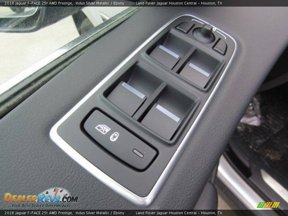 2018 Jaguar F-PACE 25t AWD Prestige Indus Silver Metallic / Ebony Photo #25
