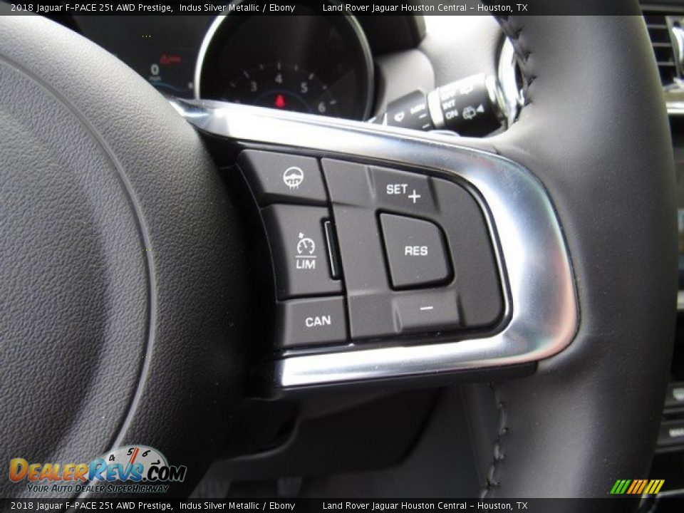 2018 Jaguar F-PACE 25t AWD Prestige Indus Silver Metallic / Ebony Photo #30