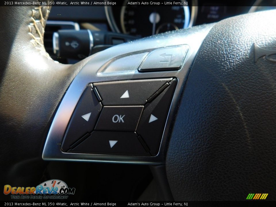 2013 Mercedes-Benz ML 350 4Matic Arctic White / Almond Beige Photo #27