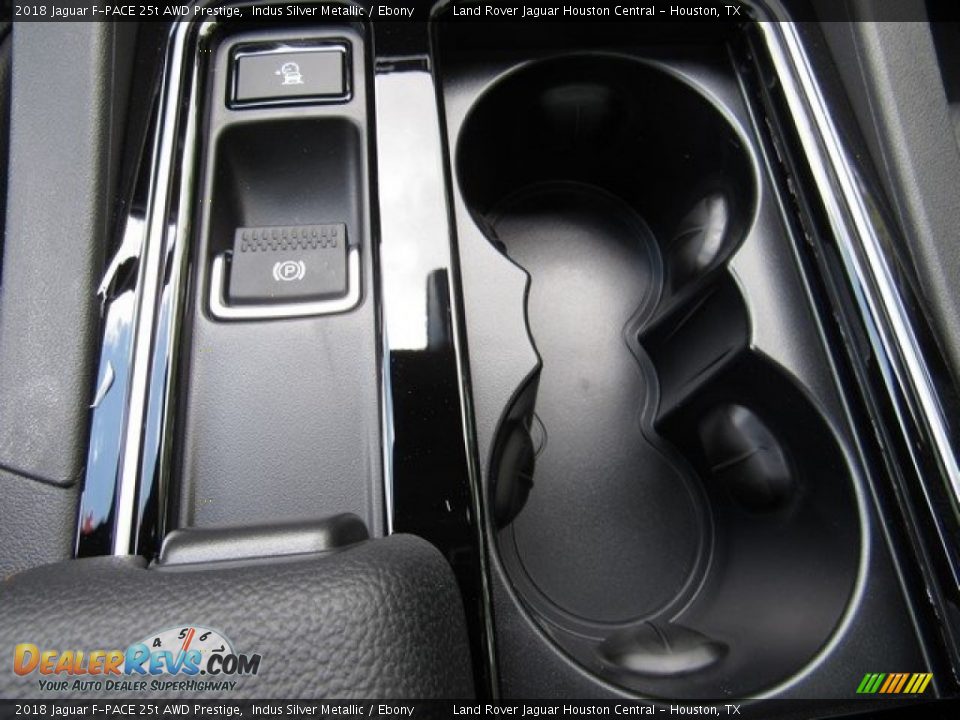 2018 Jaguar F-PACE 25t AWD Prestige Indus Silver Metallic / Ebony Photo #36