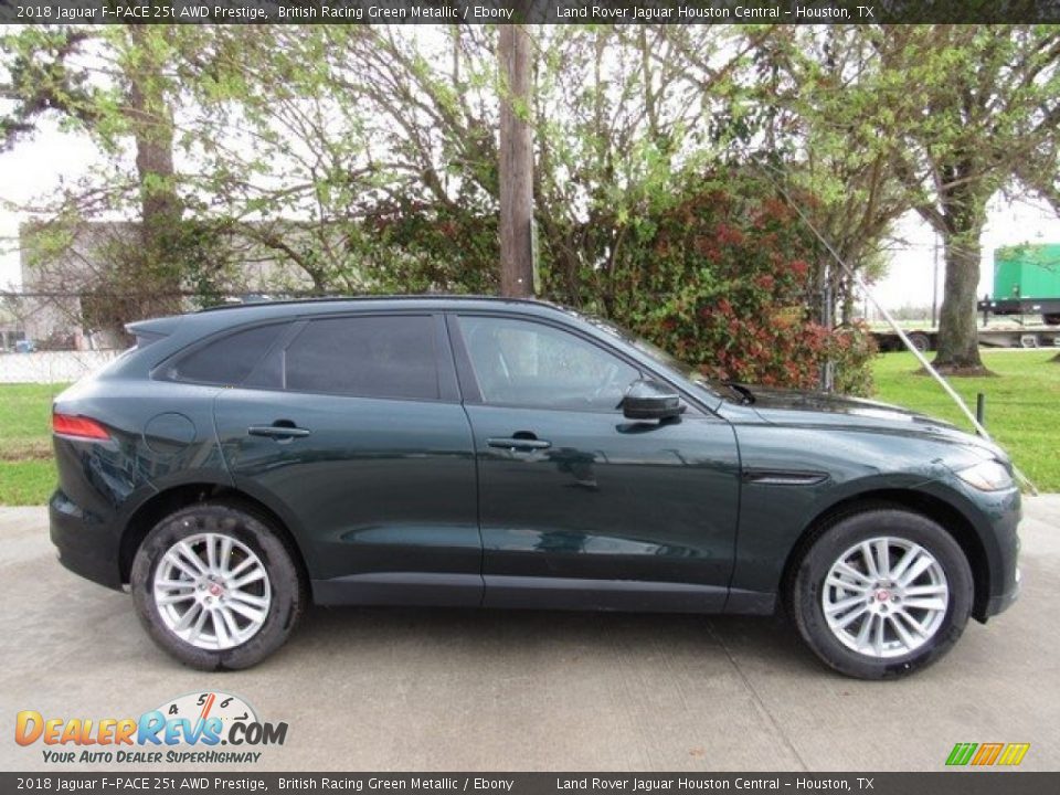 2018 Jaguar F-PACE 25t AWD Prestige British Racing Green Metallic / Ebony Photo #6