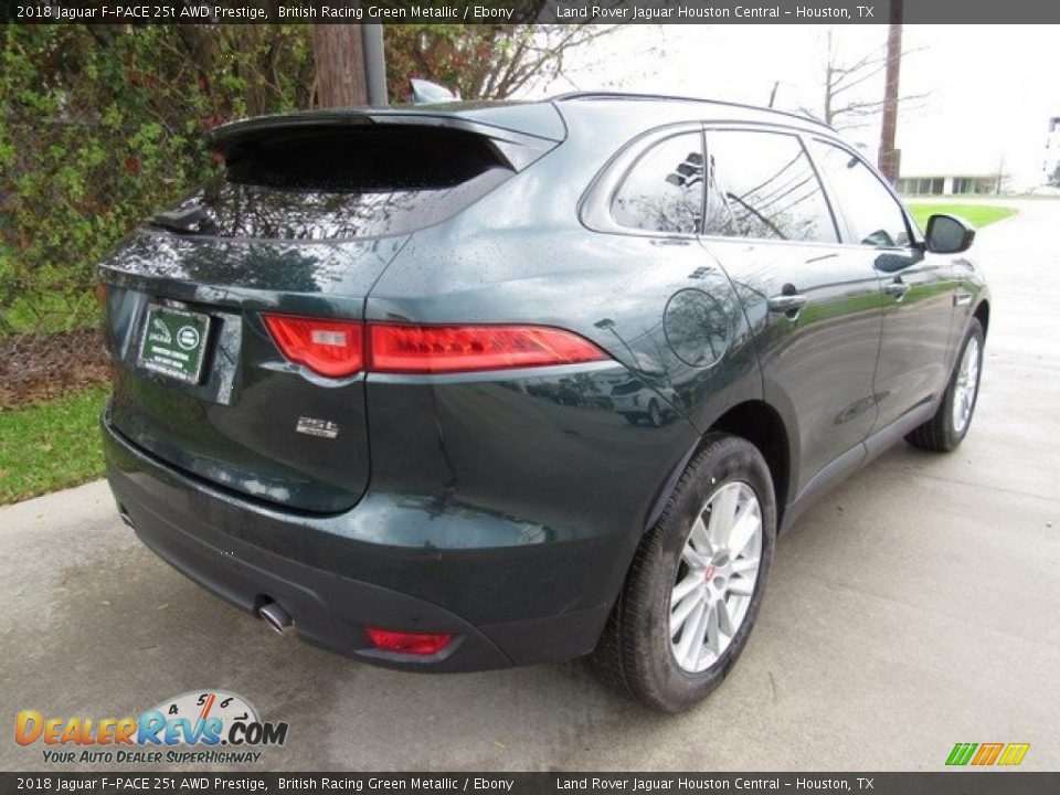 2018 Jaguar F-PACE 25t AWD Prestige British Racing Green Metallic / Ebony Photo #7