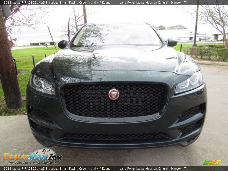 2018 Jaguar F-PACE 25t AWD Prestige British Racing Green Metallic / Ebony Photo #9