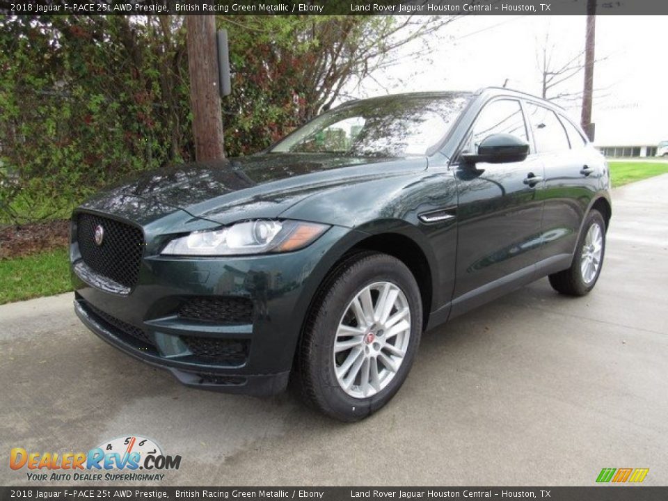 2018 Jaguar F-PACE 25t AWD Prestige British Racing Green Metallic / Ebony Photo #10