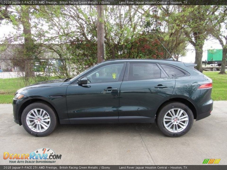 2018 Jaguar F-PACE 25t AWD Prestige British Racing Green Metallic / Ebony Photo #11