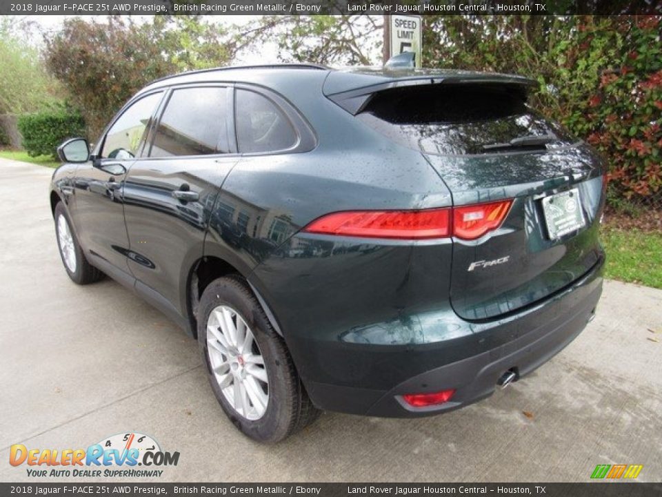 2018 Jaguar F-PACE 25t AWD Prestige British Racing Green Metallic / Ebony Photo #12