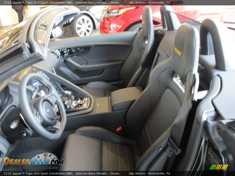 Front Seat of 2018 Jaguar F-Type 400 Sport Convertible AWD Photo #10