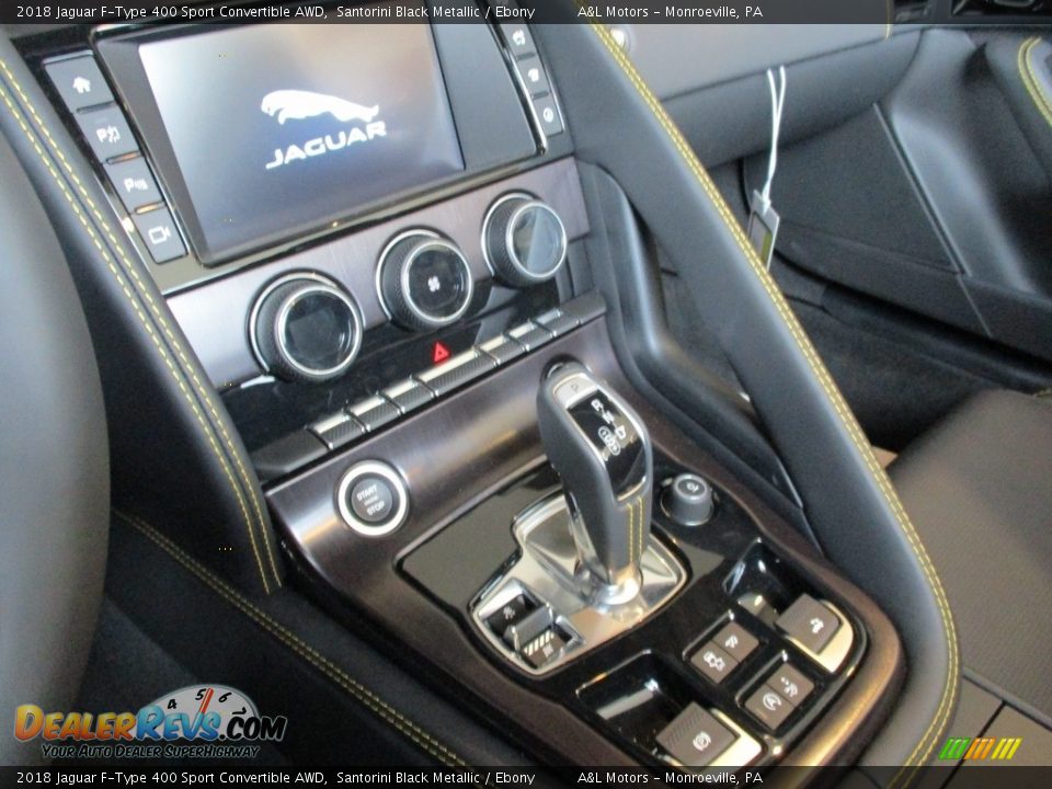 2018 Jaguar F-Type 400 Sport Convertible AWD Shifter Photo #12