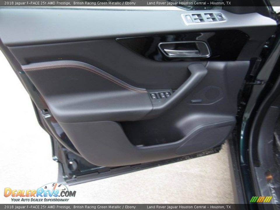 2018 Jaguar F-PACE 25t AWD Prestige British Racing Green Metallic / Ebony Photo #24