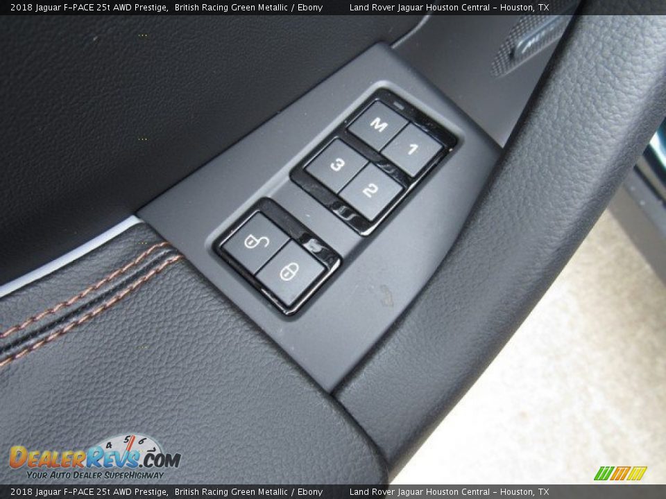 2018 Jaguar F-PACE 25t AWD Prestige British Racing Green Metallic / Ebony Photo #26