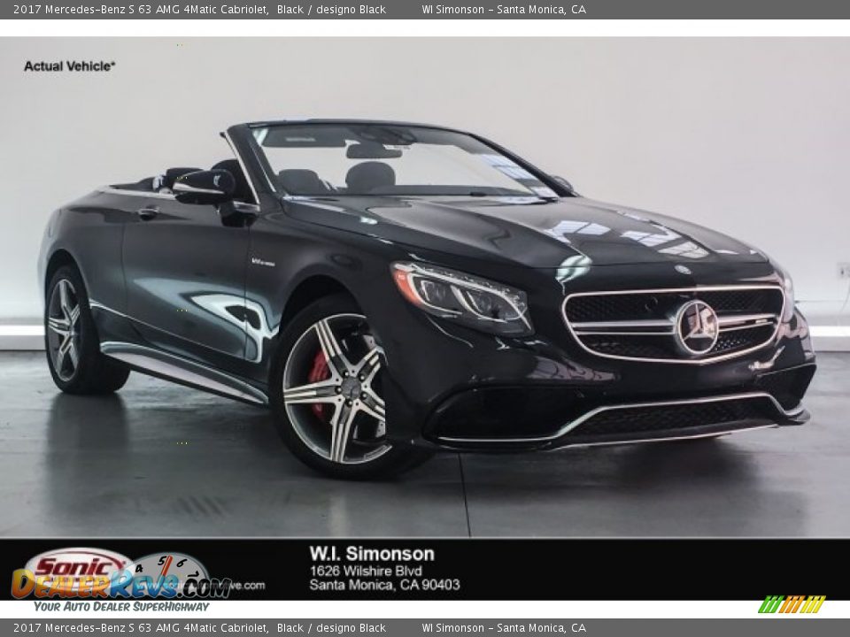 2017 Mercedes-Benz S 63 AMG 4Matic Cabriolet Black / designo Black Photo #1