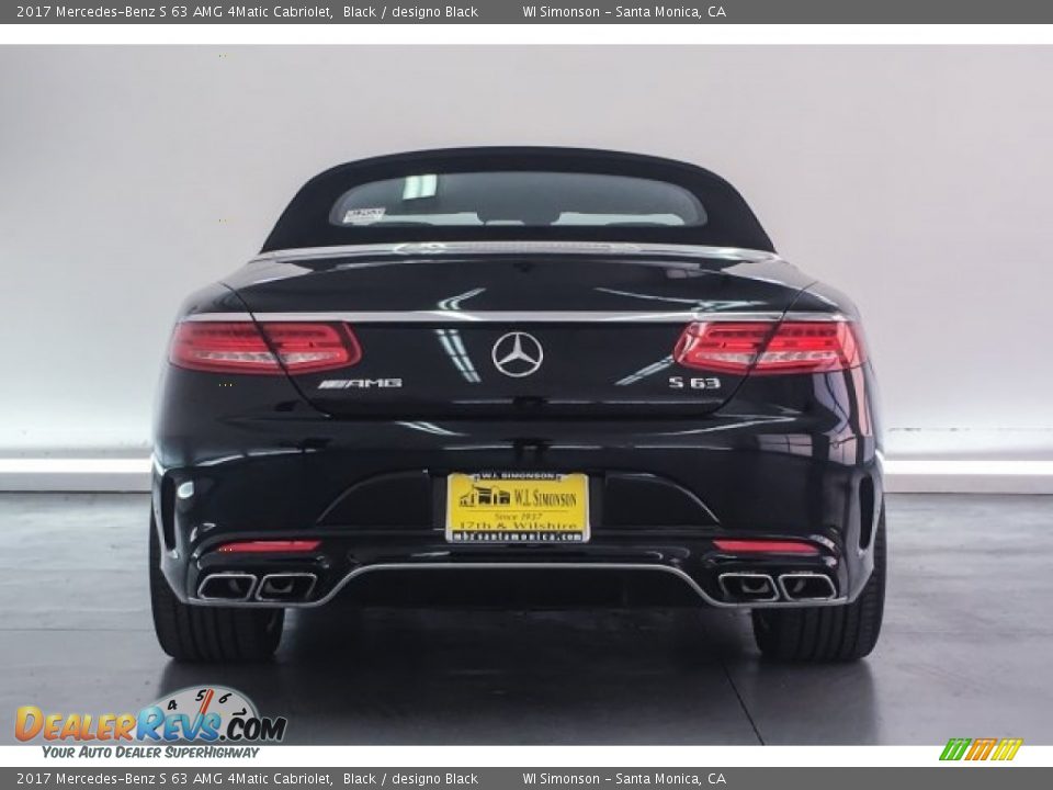 2017 Mercedes-Benz S 63 AMG 4Matic Cabriolet Black / designo Black Photo #3