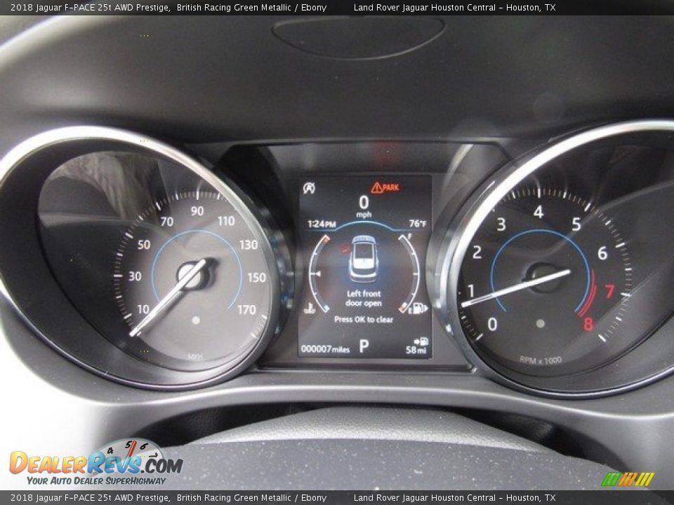 2018 Jaguar F-PACE 25t AWD Prestige British Racing Green Metallic / Ebony Photo #31