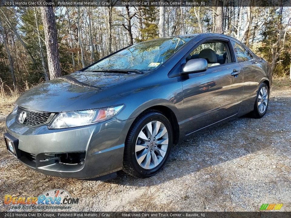 2011 Honda Civic EX Coupe Polished Metal Metallic / Gray Photo #1