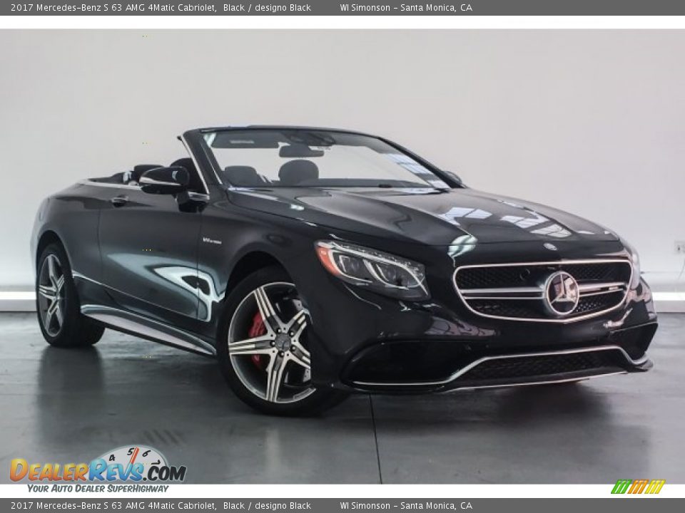 2017 Mercedes-Benz S 63 AMG 4Matic Cabriolet Black / designo Black Photo #12