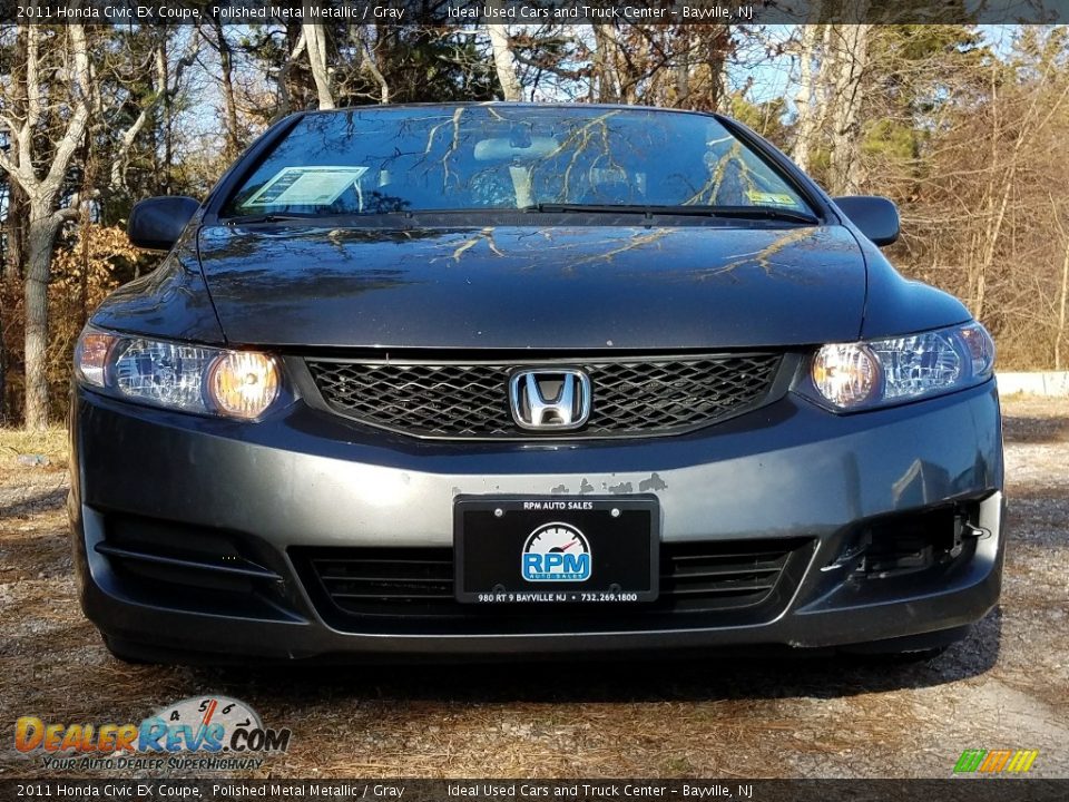2011 Honda Civic EX Coupe Polished Metal Metallic / Gray Photo #2