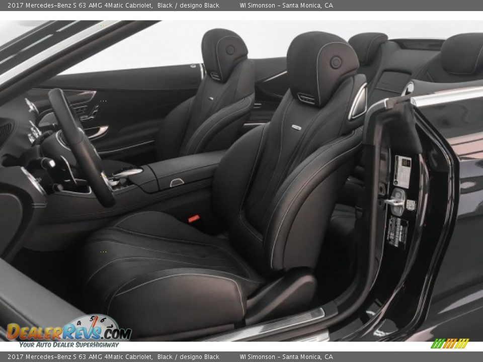 2017 Mercedes-Benz S 63 AMG 4Matic Cabriolet Black / designo Black Photo #16