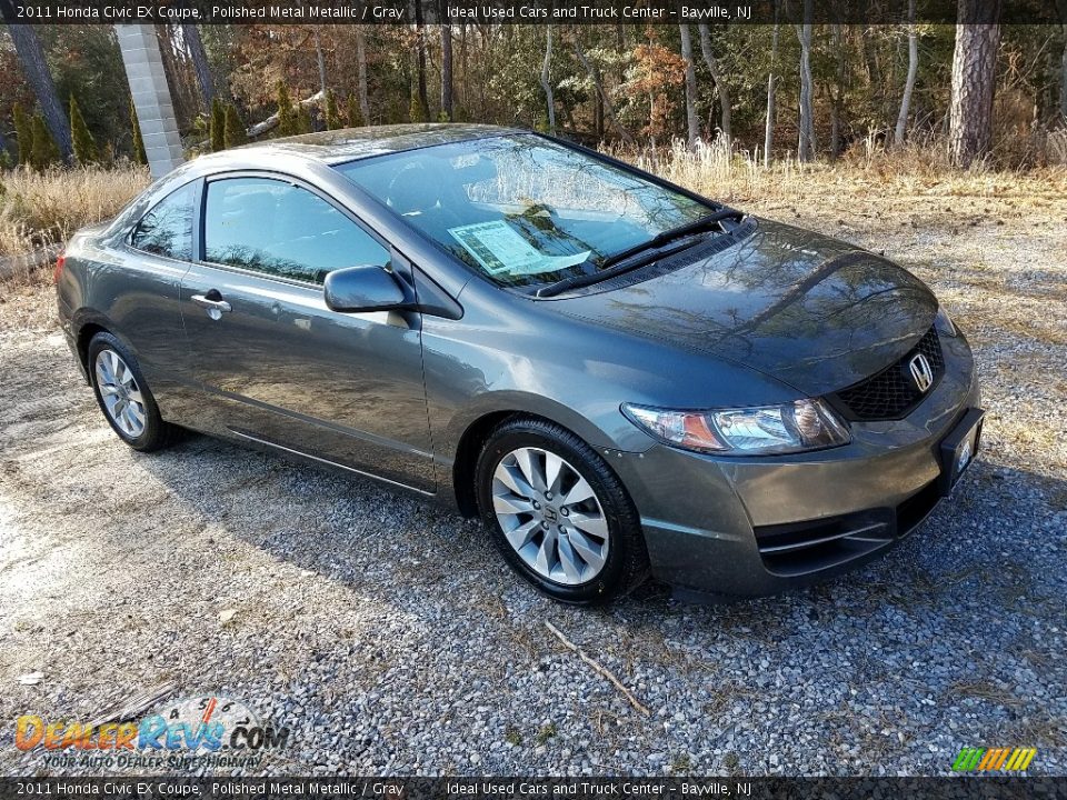2011 Honda Civic EX Coupe Polished Metal Metallic / Gray Photo #3