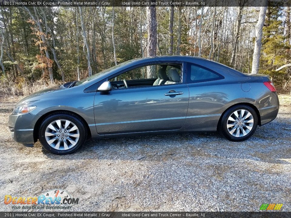 2011 Honda Civic EX Coupe Polished Metal Metallic / Gray Photo #5