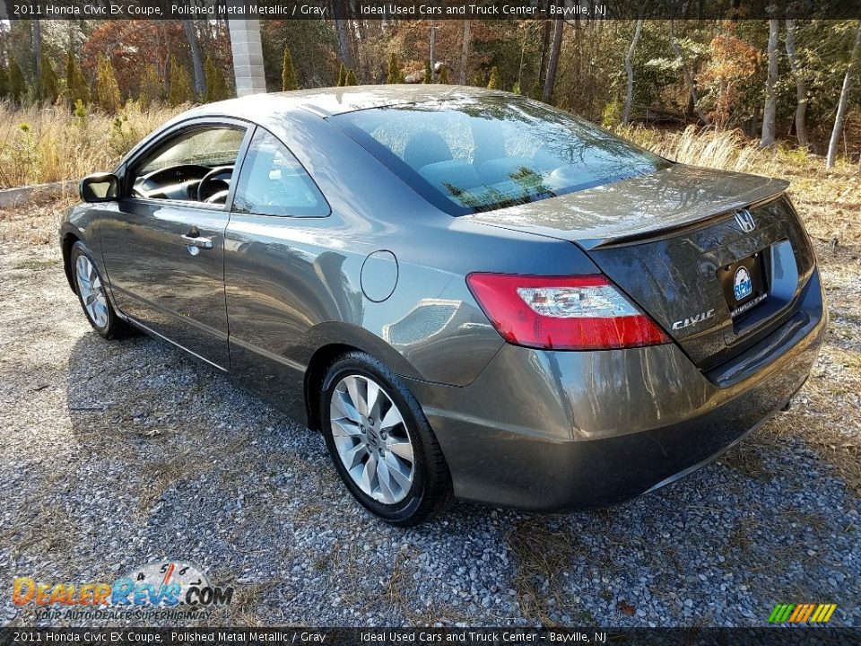 2011 Honda Civic EX Coupe Polished Metal Metallic / Gray Photo #6