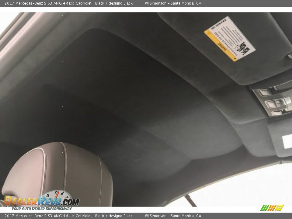 2017 Mercedes-Benz S 63 AMG 4Matic Cabriolet Black / designo Black Photo #28