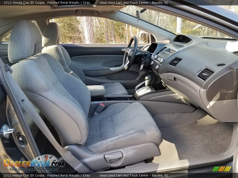 2011 Honda Civic EX Coupe Polished Metal Metallic / Gray Photo #9