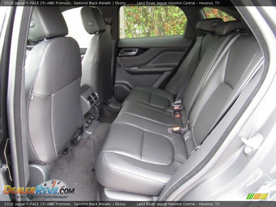 2018 Jaguar F-PACE 25t AWD Premium Santorini Black Metallic / Ebony Photo #13