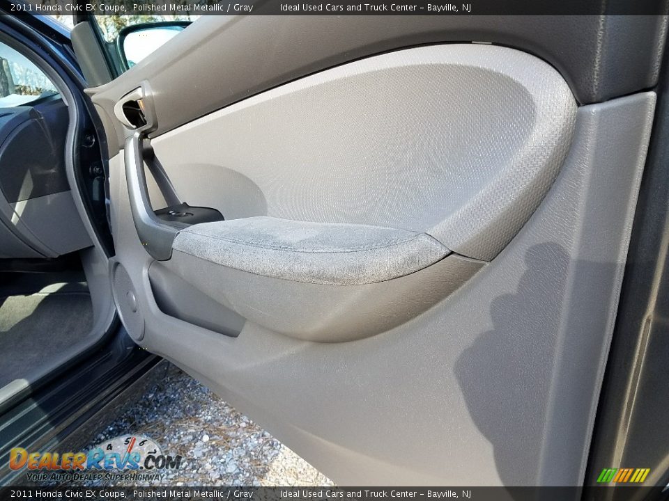 2011 Honda Civic EX Coupe Polished Metal Metallic / Gray Photo #11