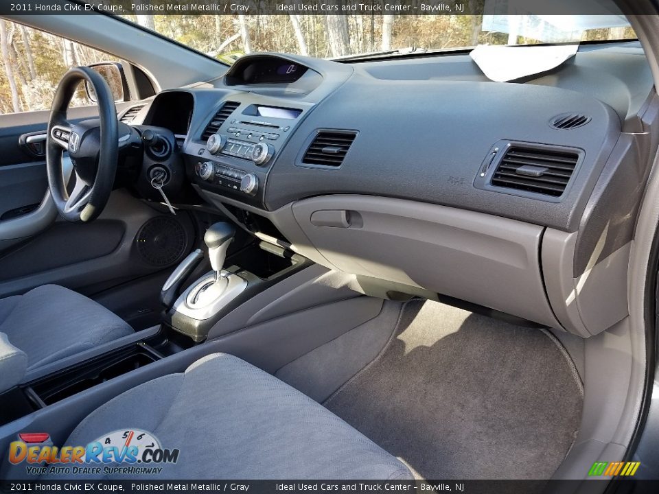 2011 Honda Civic EX Coupe Polished Metal Metallic / Gray Photo #12