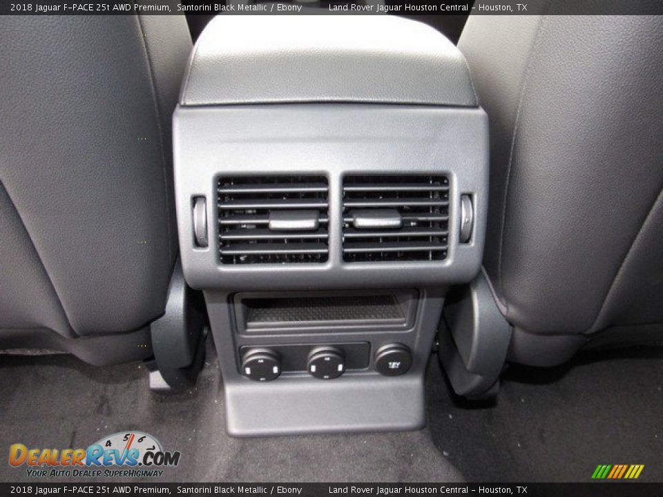 2018 Jaguar F-PACE 25t AWD Premium Santorini Black Metallic / Ebony Photo #16