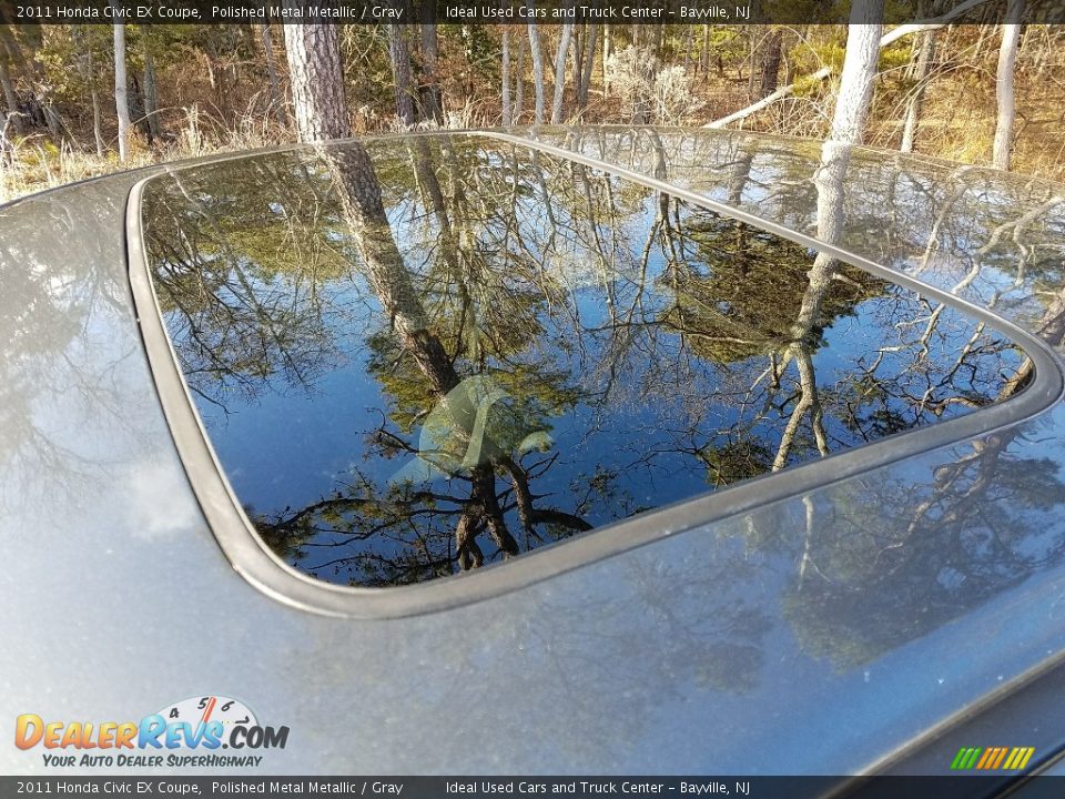 2011 Honda Civic EX Coupe Polished Metal Metallic / Gray Photo #17