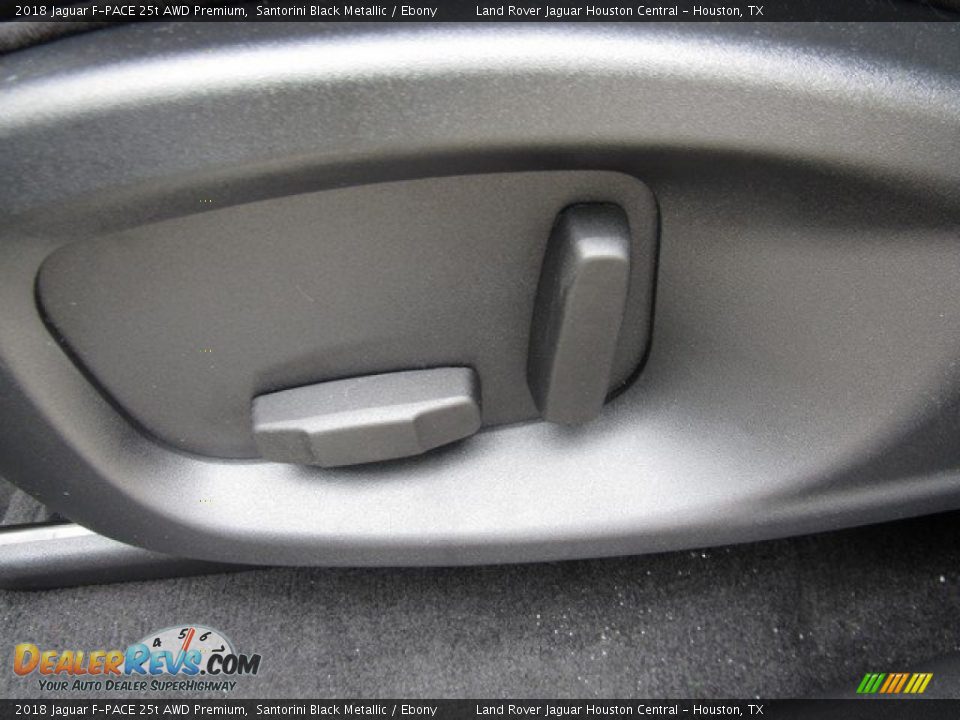 2018 Jaguar F-PACE 25t AWD Premium Santorini Black Metallic / Ebony Photo #26