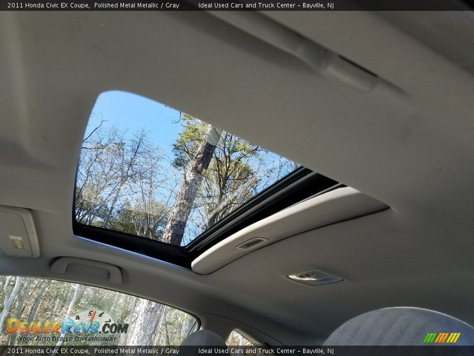 2011 Honda Civic EX Coupe Polished Metal Metallic / Gray Photo #18