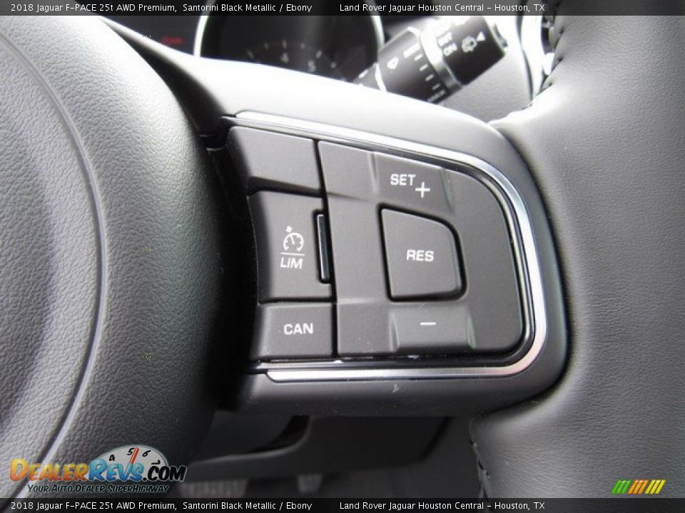 2018 Jaguar F-PACE 25t AWD Premium Santorini Black Metallic / Ebony Photo #29