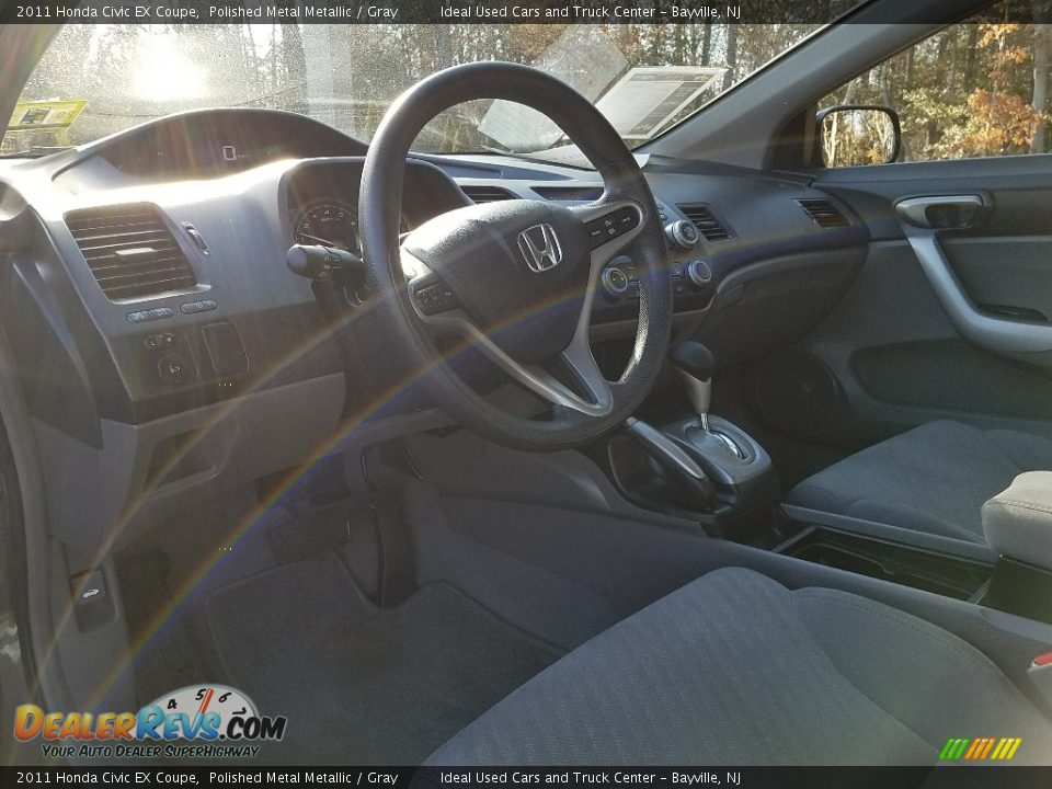 2011 Honda Civic EX Coupe Polished Metal Metallic / Gray Photo #20