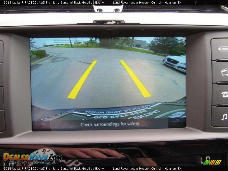 2018 Jaguar F-PACE 25t AWD Premium Santorini Black Metallic / Ebony Photo #32